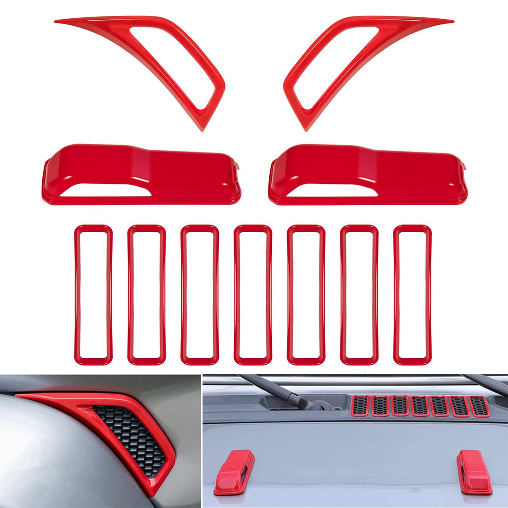 Outdoor Camping Jeep - Hood Vents Engine Hood Hinge Side