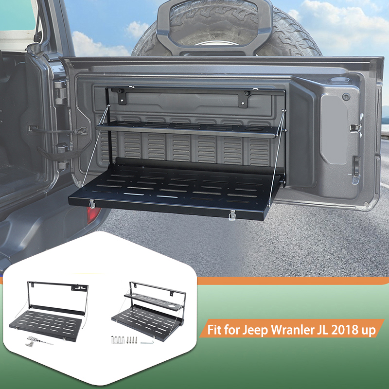 Outdoor Camping Jeep - Car Tailgate storage Bracket Rack Shelf