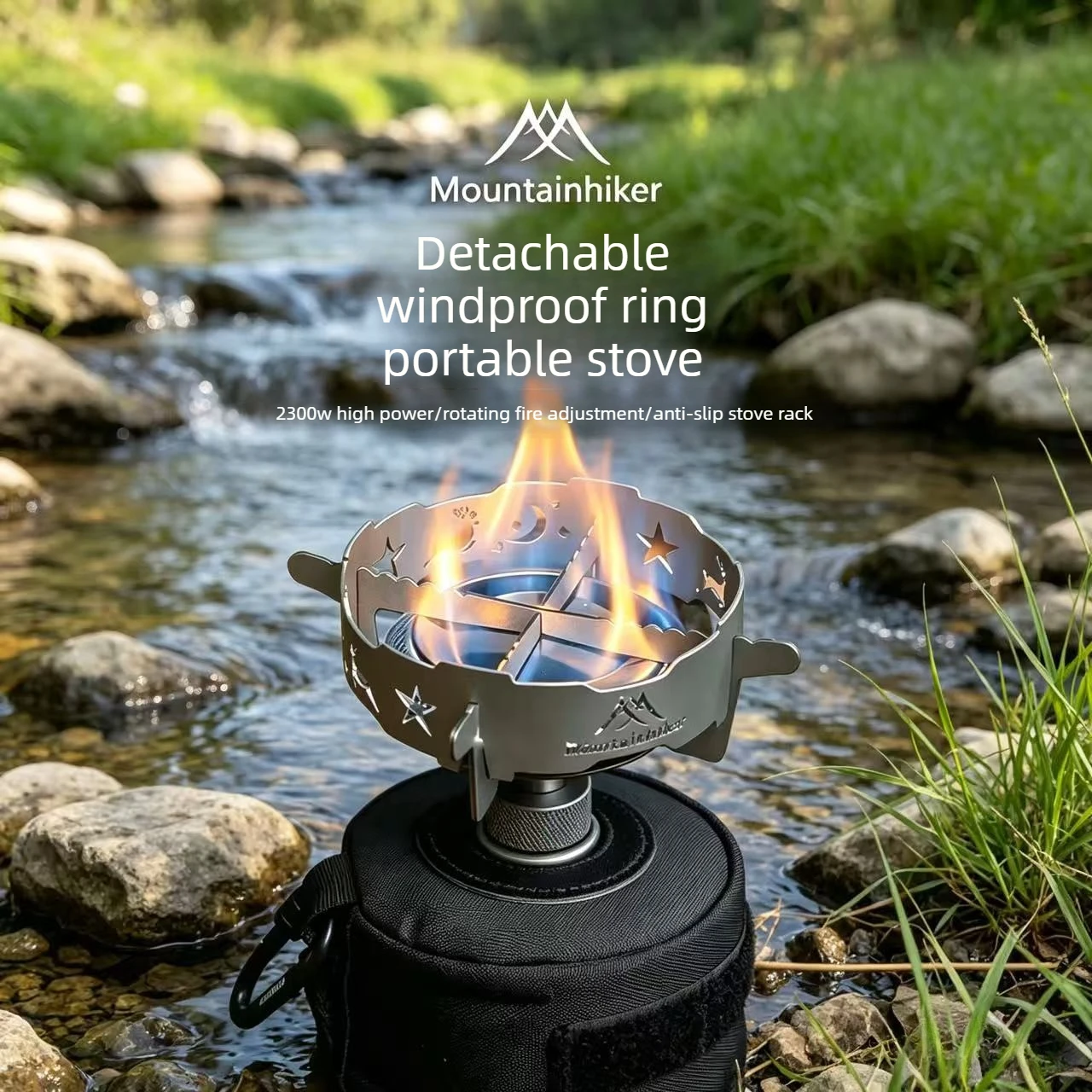 Outdoor Camping Heater For Tent - Camping Stove Detachable Windproof Ring Outdoor