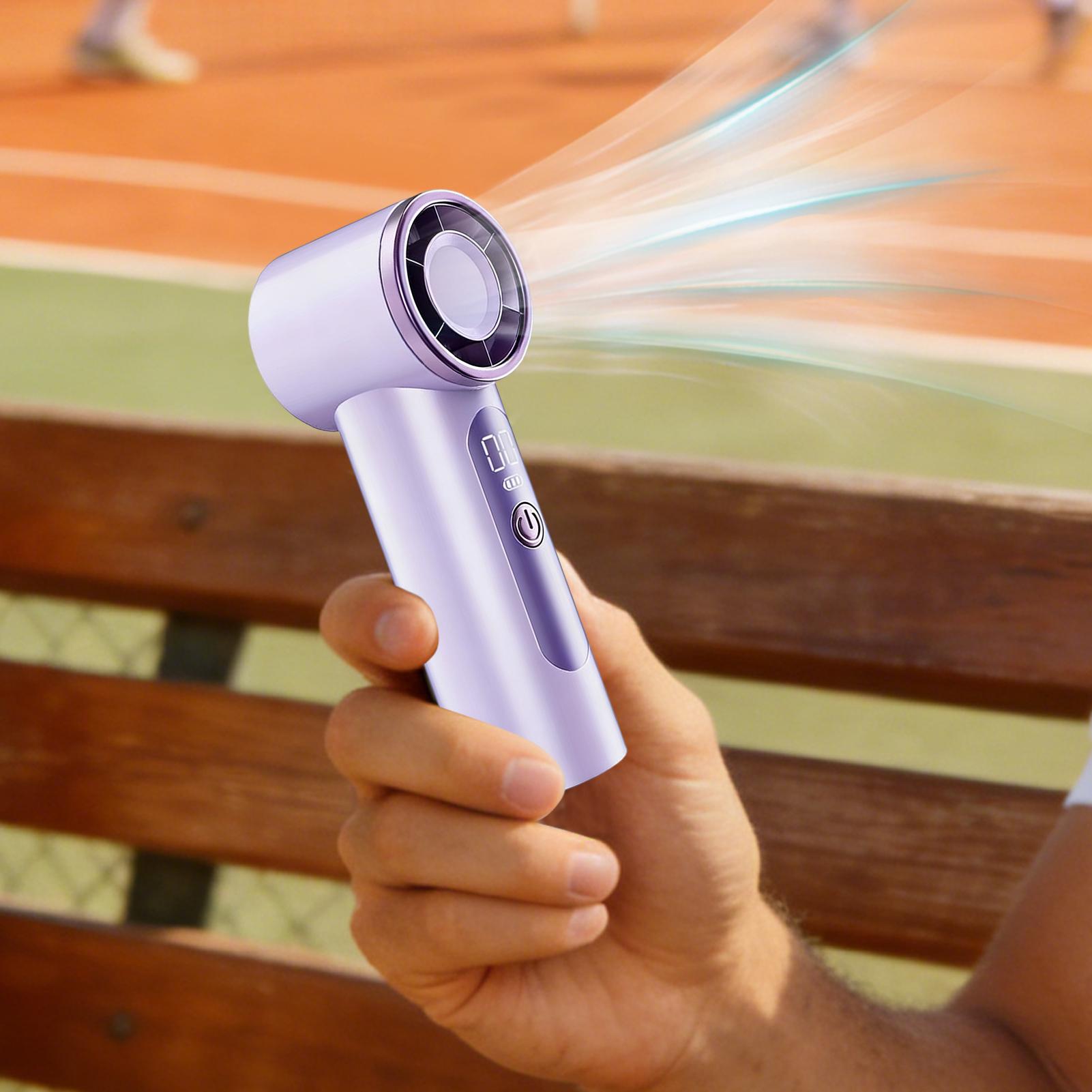 USB Rechargeable Mini Handheld - Outdoor Camping Misting Fan 评论和价格