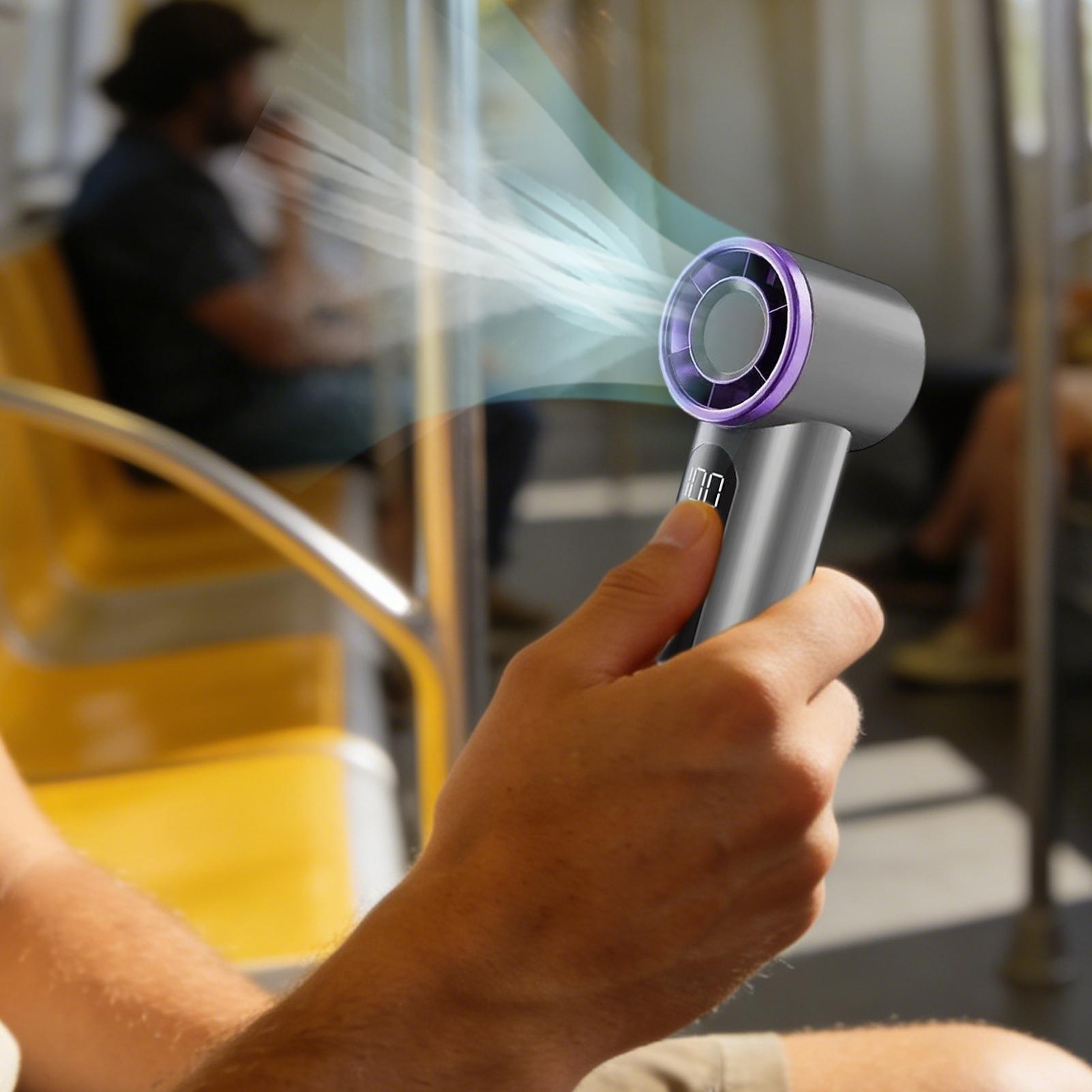 USB Rechargeable Mini Handheld - Outdoor Camping Misting Fan 评论和价格