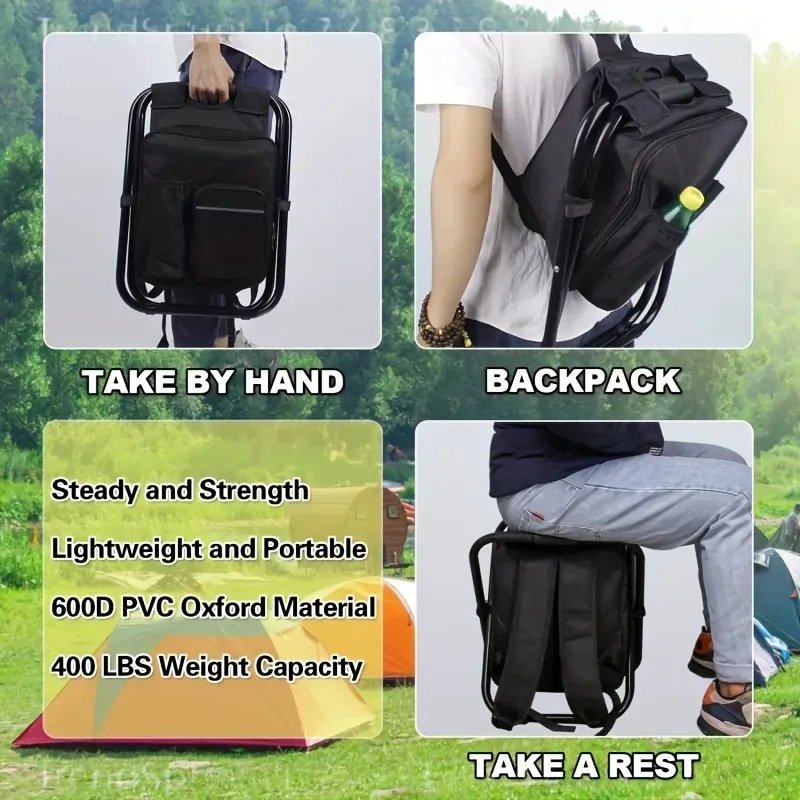2-in-1 Portable Folding Fishin - Folding Chair 评论和价格