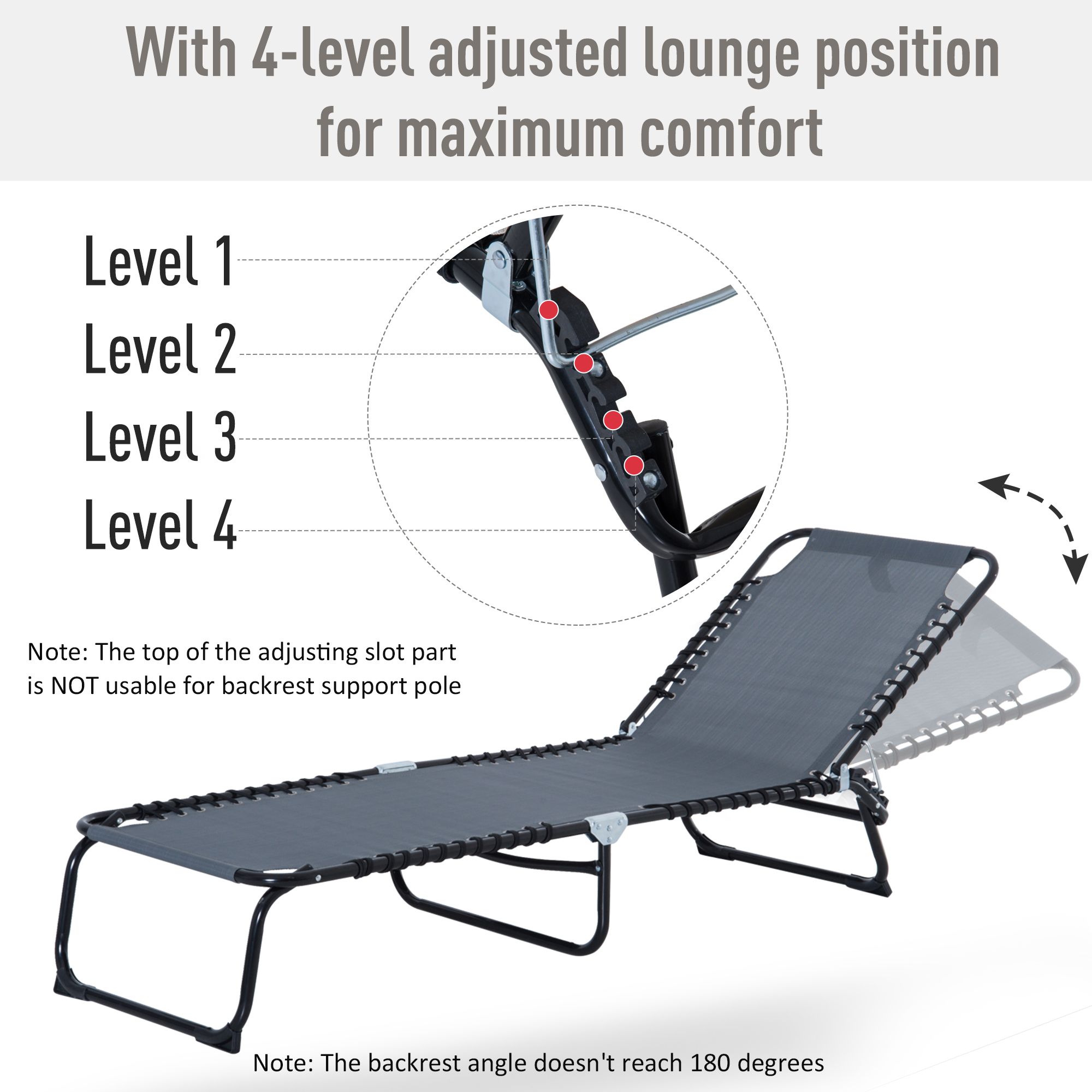 Folding Chaise Lounge Chair, 4 - Folding Chair 评论和价格