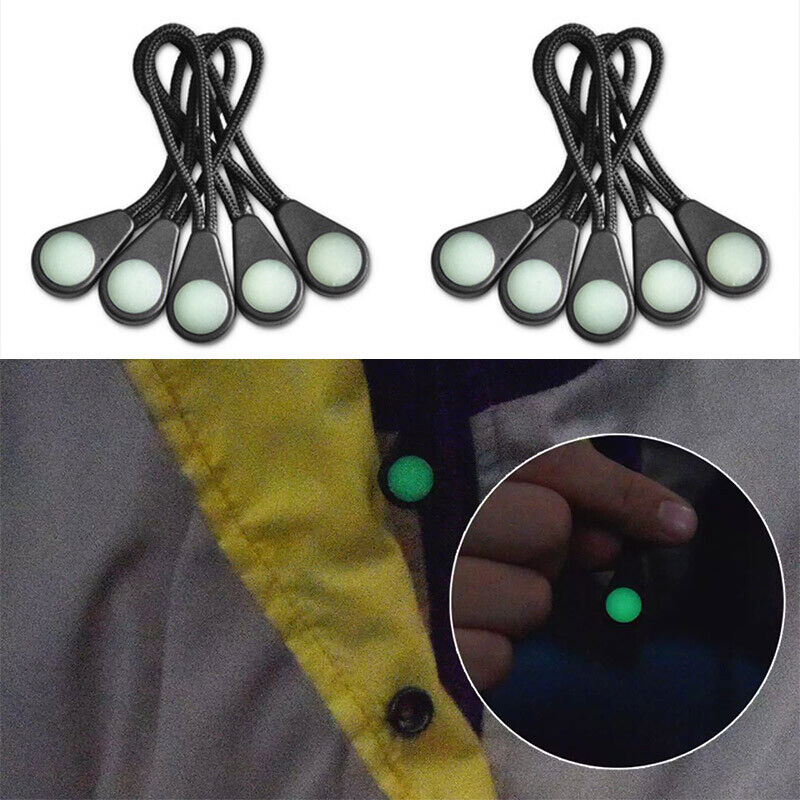20/10pcs Luminous Zipper Pulle - Outdoor Camping Show 评论和价格