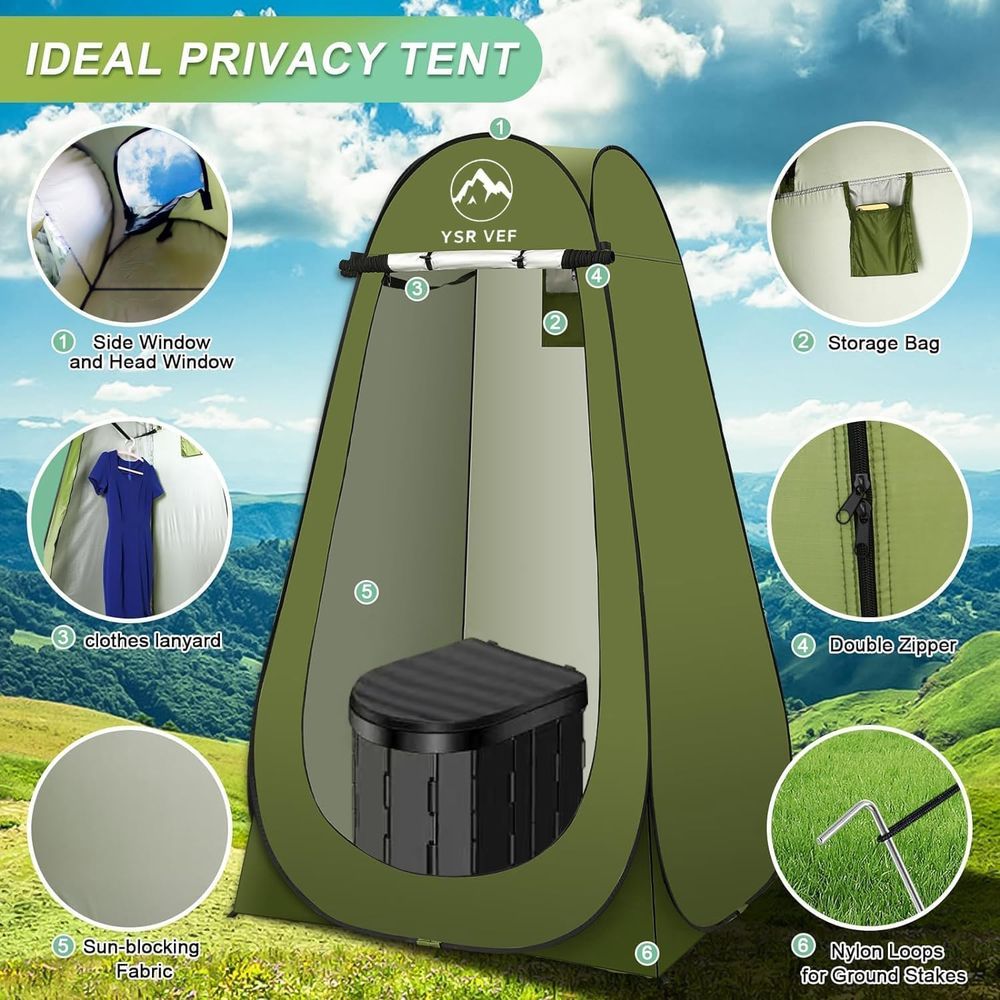 Portable Toilet Kit, Camping T - Camping Tent 评论和价格