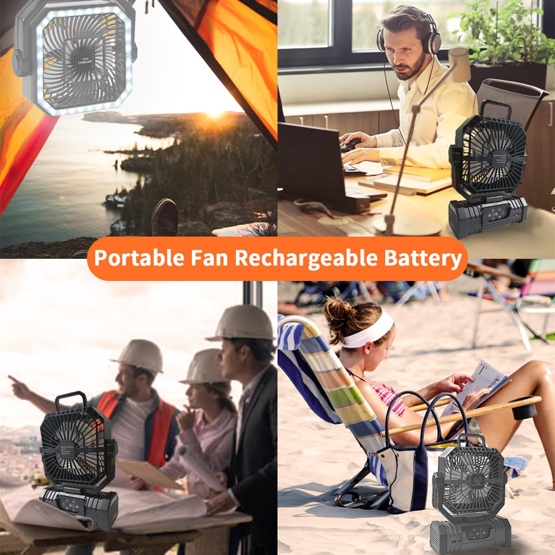 20000mAh Camping Ceiling Fan R - Outdoor Camping Misting Fan 评论和价格