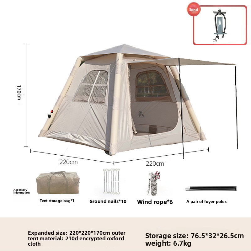 5㎡ Luxury Outdoor Air Tent Cam - Outdoor Camping Tent Waterproof 评论和价格