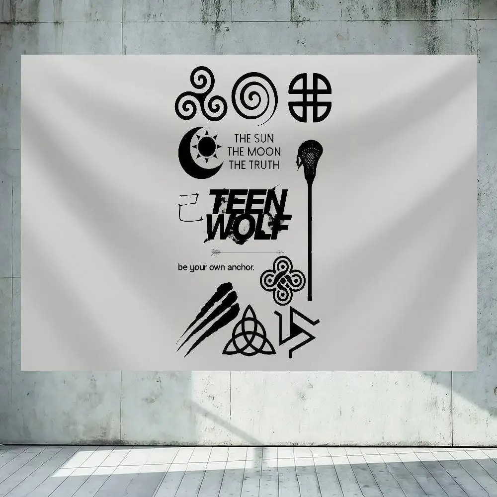 TV Show T-Teen W-Wolf  Flag De - Outdoor Camping Show 评论和价格