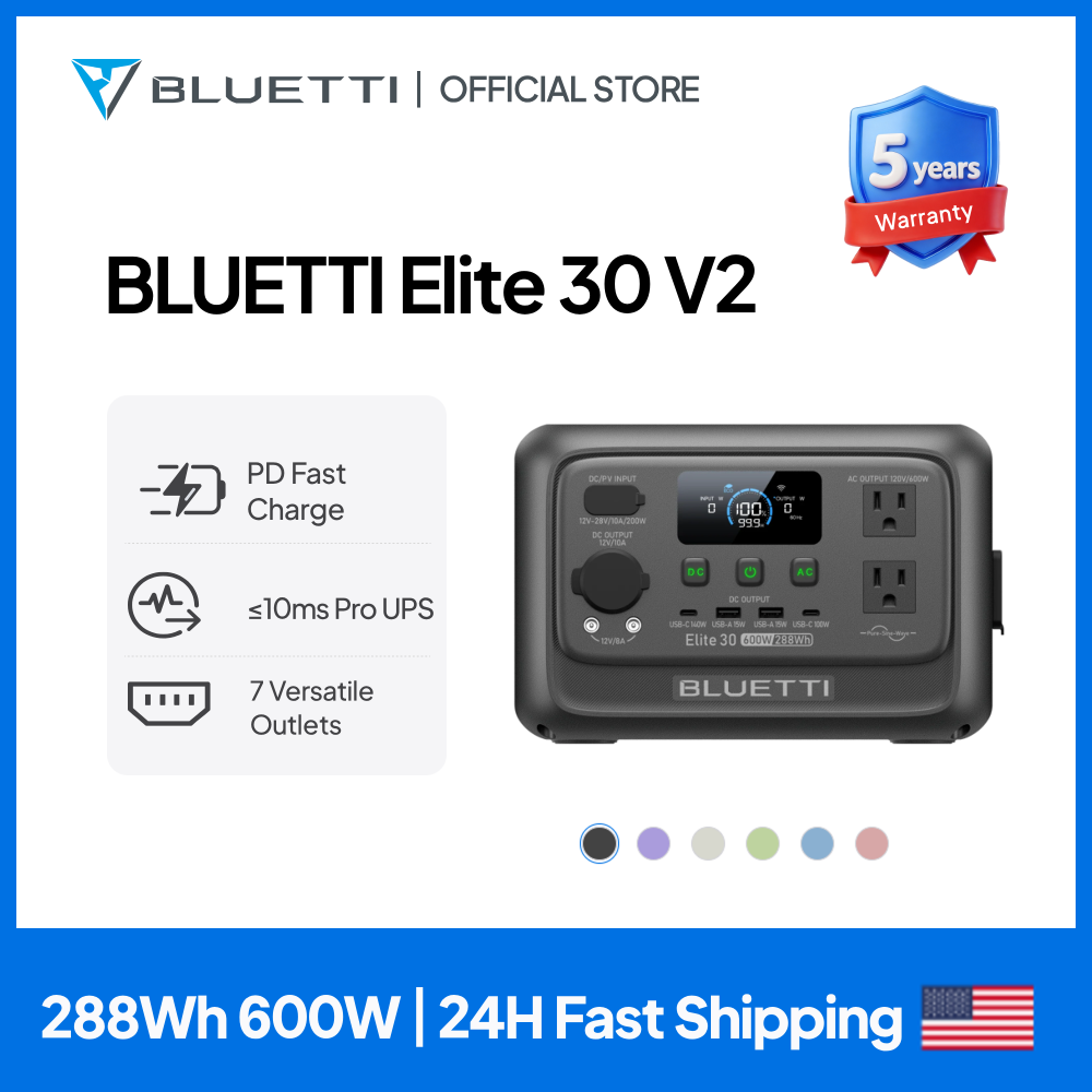 【Renew】BLUETTI Elite 30 V2 Por - Outdoor Camping Outfit 评论和价格