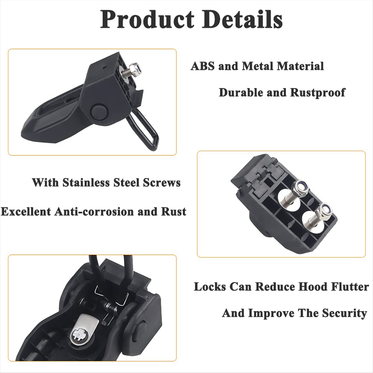 Car Hood Catch Latches Locking - Outdoor Camping Jeep 评论和价格