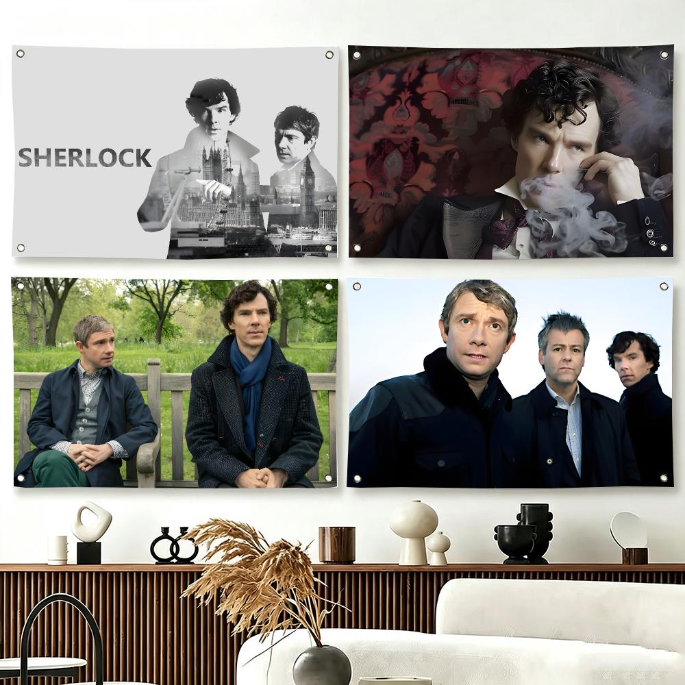 TV Show S-Sherlock Holmes Flag - Outdoor Camping Show 评论和价格