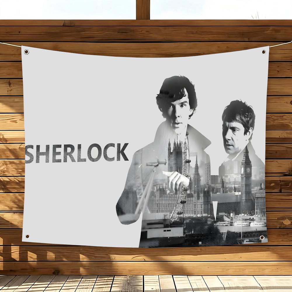 TV Show S-Sherlock Holmes Flag - Outdoor Camping Show 评论和价格