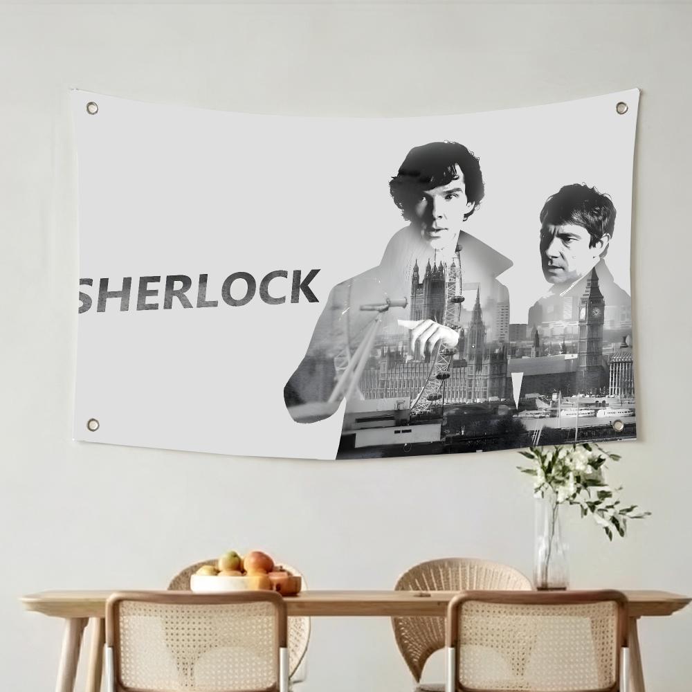 TV Show S-Sherlock Holmes Flag - Outdoor Camping Show 评论和价格