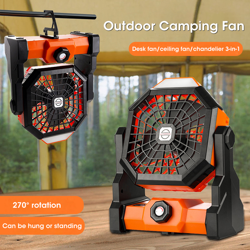 10000mAh Camping Fan with LED  - Outdoor Camping Misting Fan 评论和价格