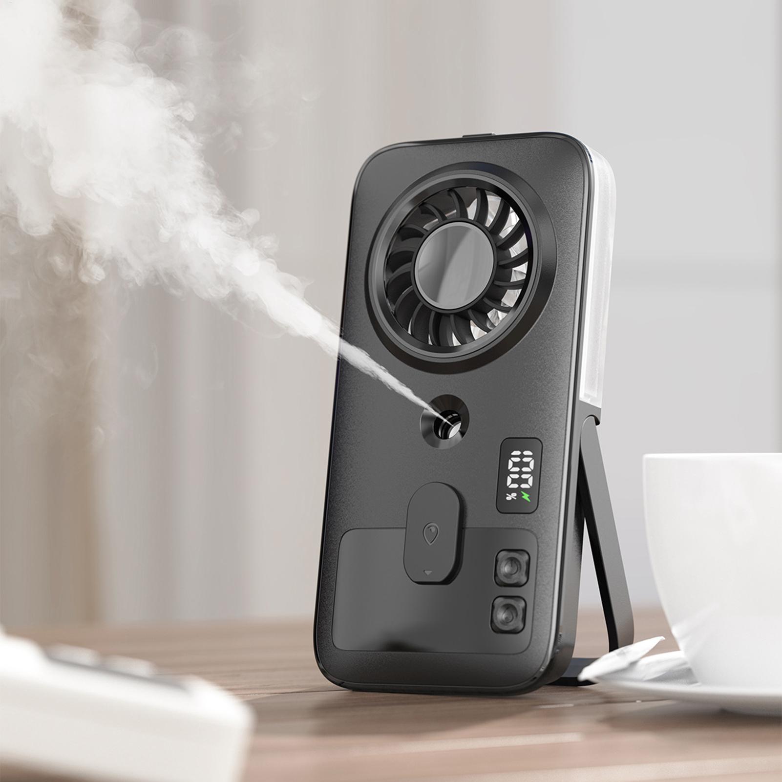 Fan with Mist Digital Display  - Outdoor Camping Misting Fan 评论和价格