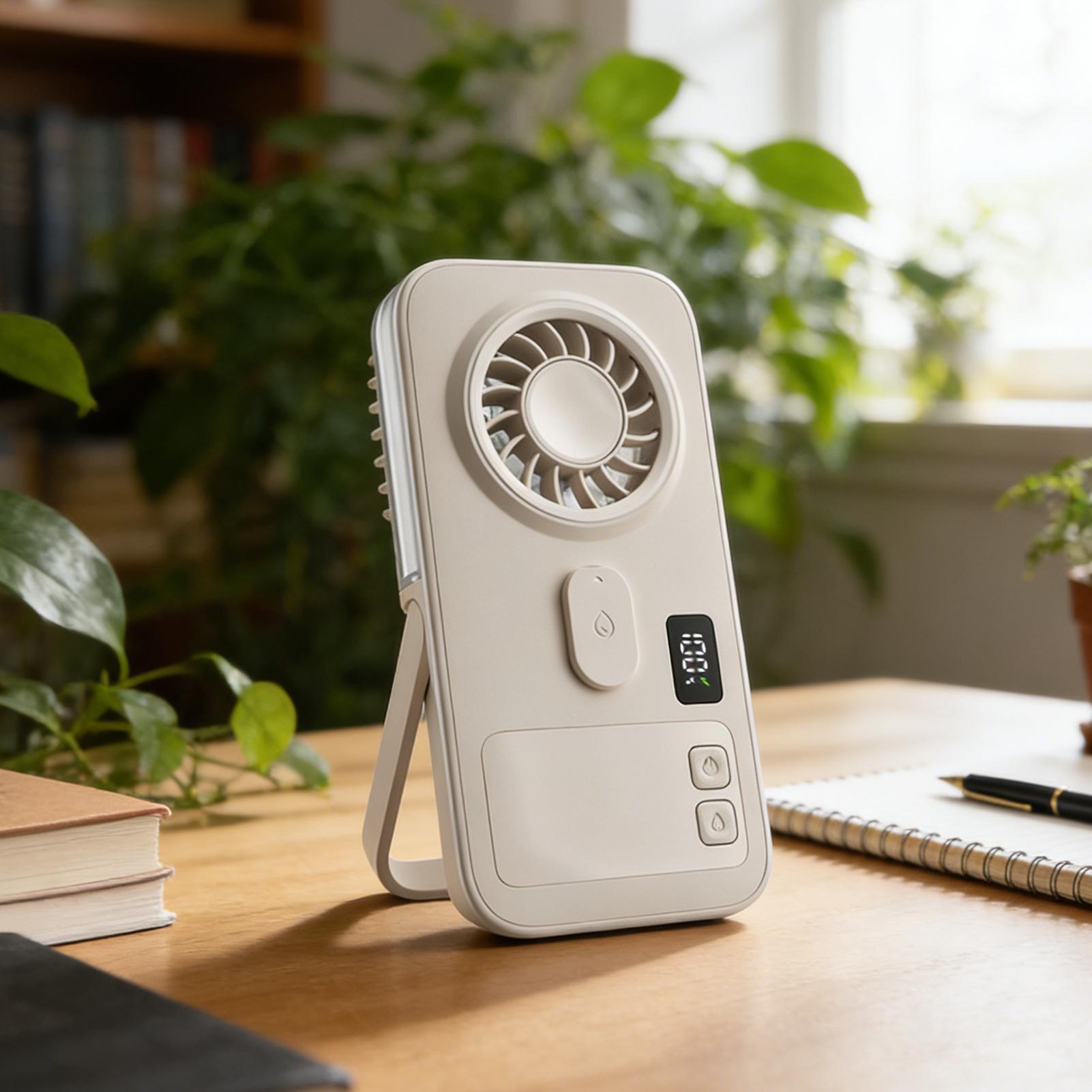 Fan with Mist Digital Display  - Outdoor Camping Misting Fan 评论和价格