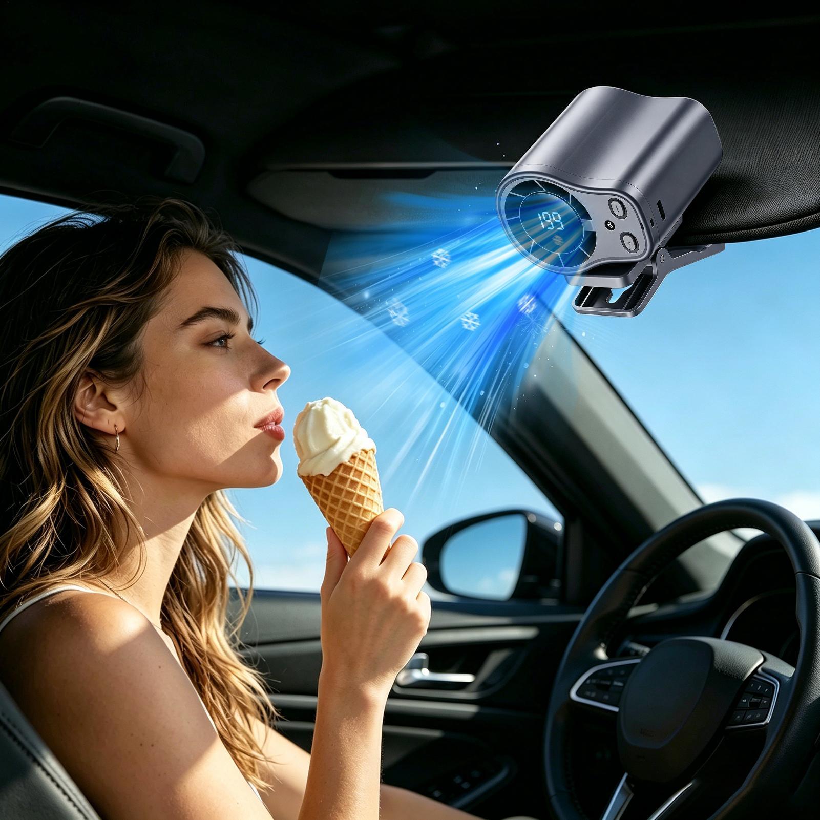 Semiconductor Cooling Car Fan  - Outdoor Camping Misting Fan 评论和价格