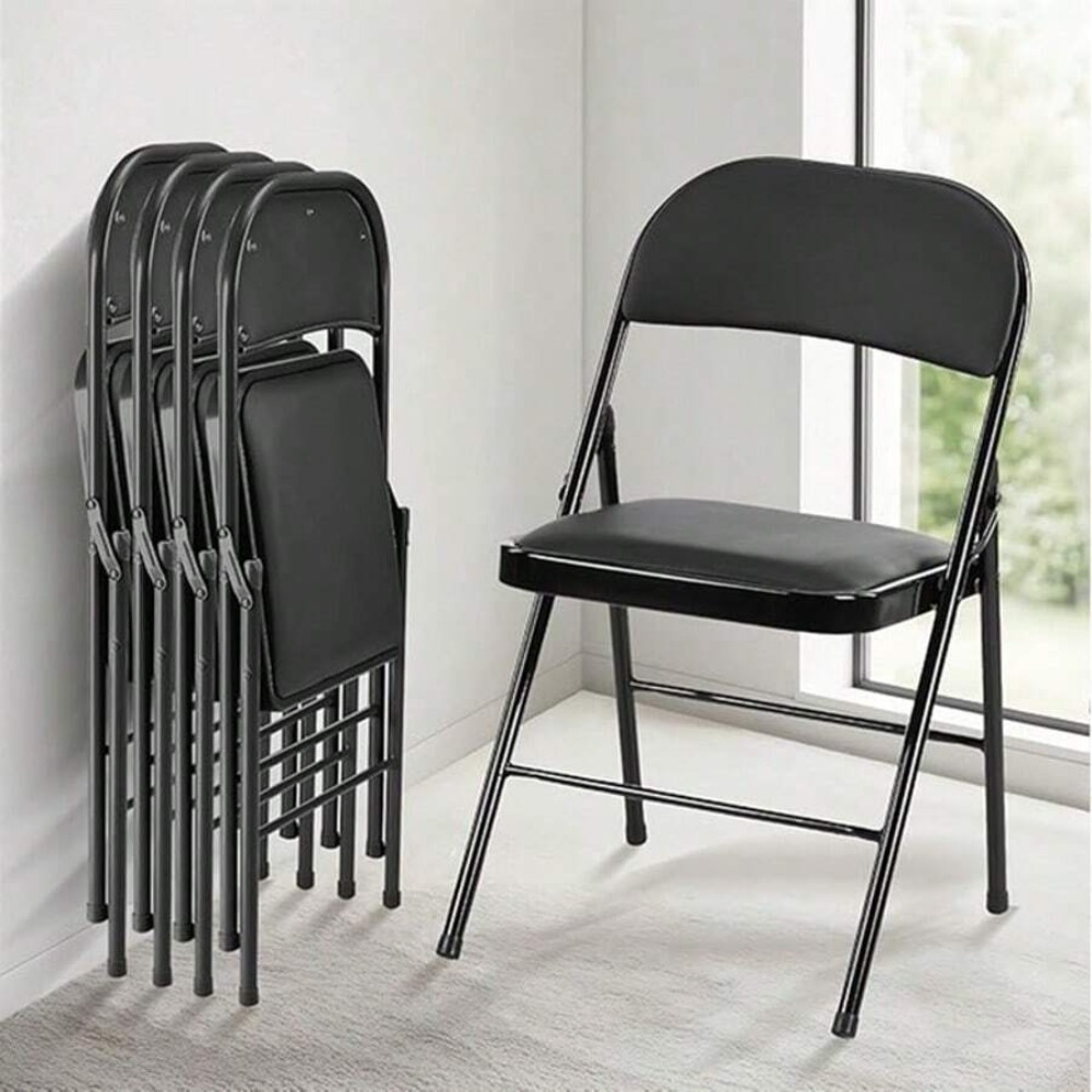 Folding Chair 4 Pack Leather P - Folding Chair 评论和价格