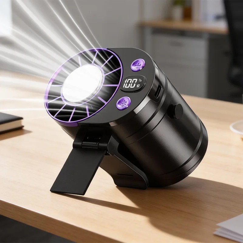 Rechargeable Portable Waist Fa - Outdoor Camping Misting Fan 评论和价格
