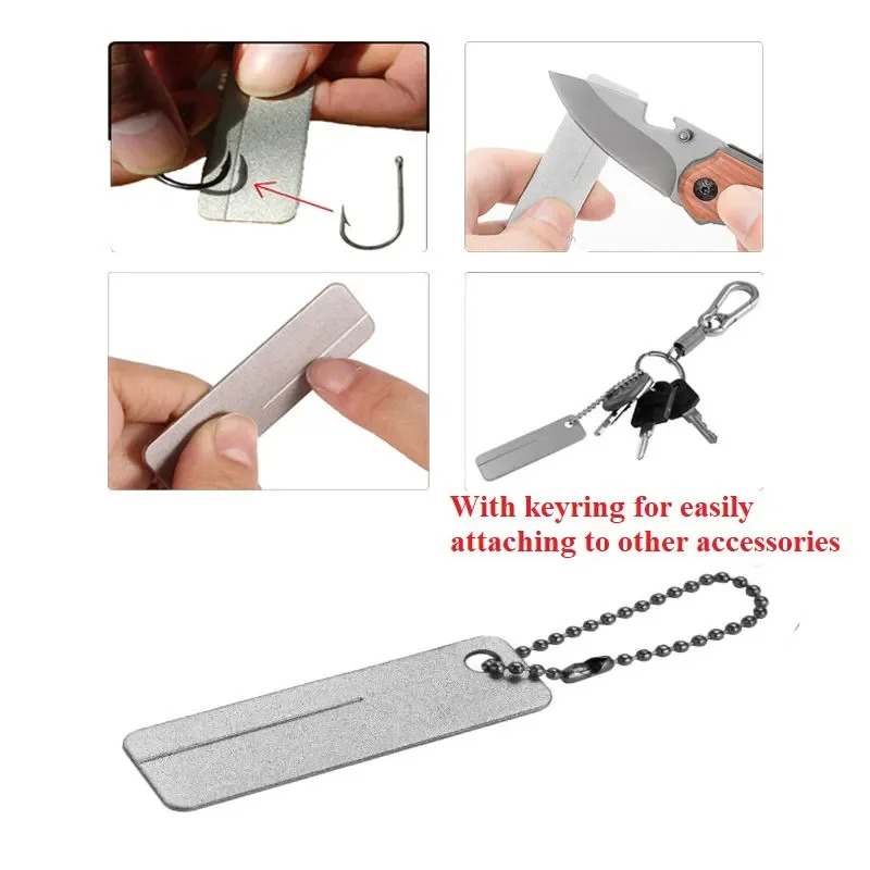 Mini Diamond Sharpening Stone  - Outdoor Camping Knife 评论和价格