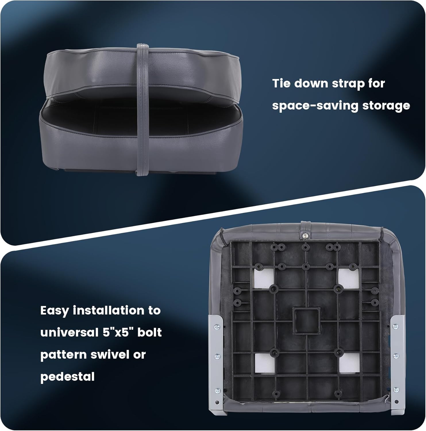 2 Pack Folding Boat Seats, Hig - Folding Chair 评论和价格