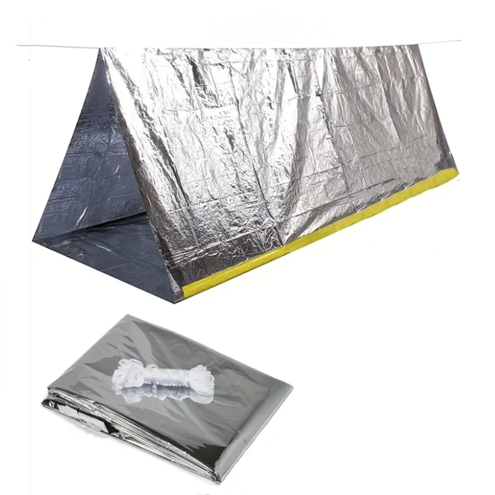 Emergency tent, Waterproof 2 P - Outdoor Camping Youtube 评论和价格