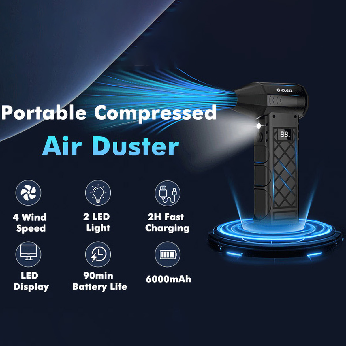 130000RPM High Speed Violent T - Outdoor Camping Misting Fan 评论和价格