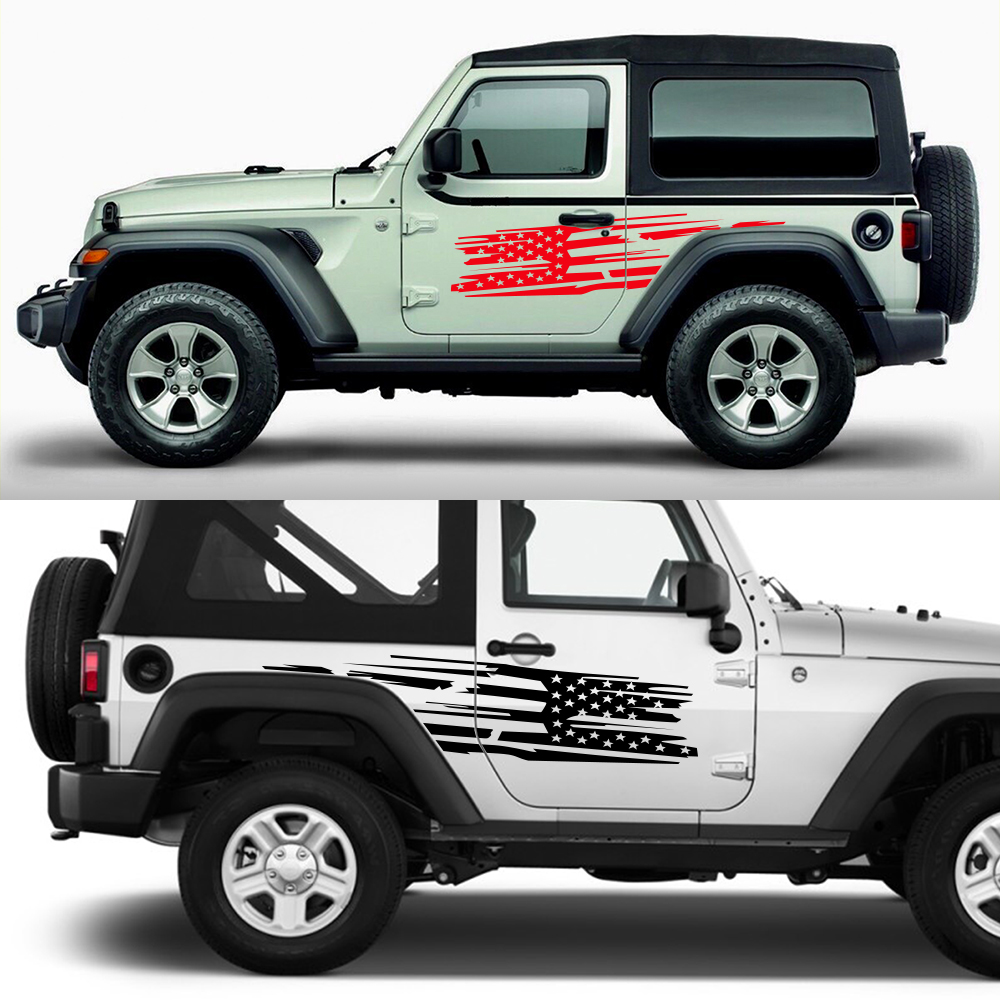 Car Door Side Stickers For Jee - Outdoor Camping Jeep 评论和价格