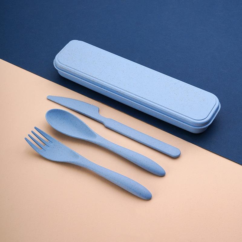 [Wheat Straw Reusable Cutlery  - Outdoor Camping Knife 评论和价格