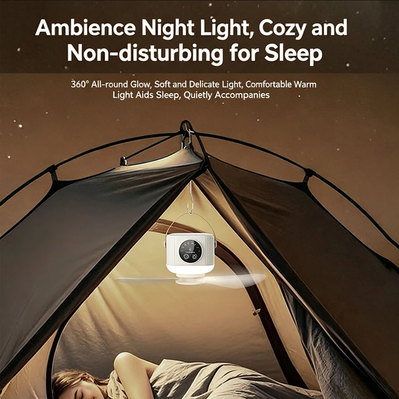 7200mAh Portable Rechargeable  - Outdoor Camping Misting Fan 评论和价格